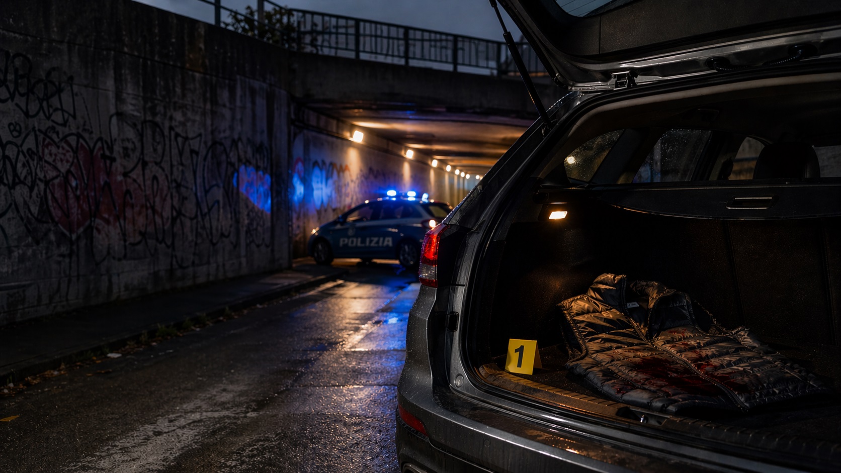 Omicidio Padova gilet insanguinato nel bagagliaio dell’auto