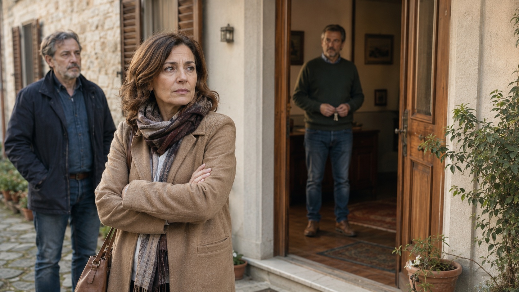 Coeredi davanti alla casa ereditata in cui vive il fratello, preoccupati che possa averla usucapita