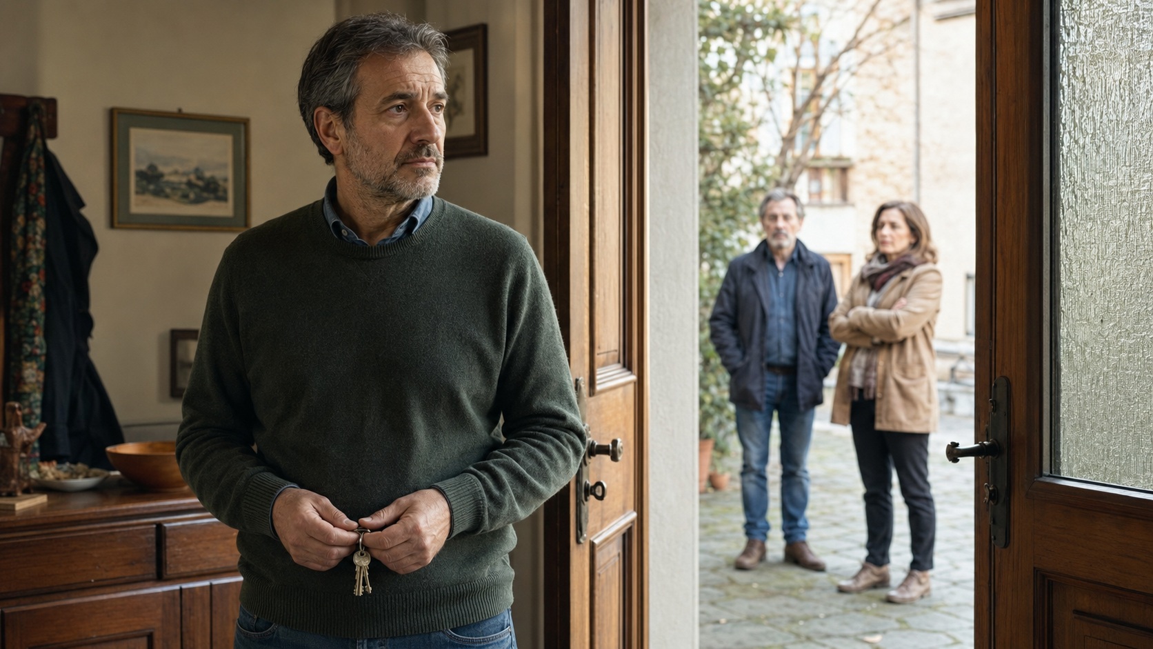 Coerede nella casa ereditata mentre gli altri eredi restano sulla soglia